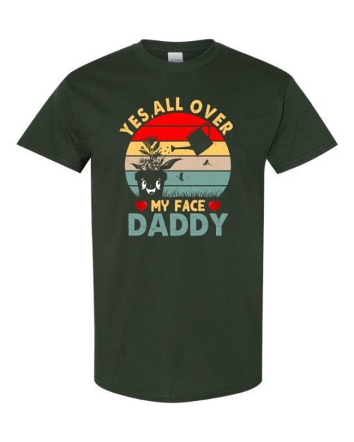 YES ALL OVER MY FACE  - Adult Round-neck T-shirt