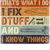 TAHTS WHAT I DO I FIX   - Adult Round-neck T-shirt