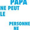 SI PAPA NE PEUT PAS WHITE  - Adult Hooded Sweatshirt (Unisex)