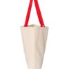 Q-Tees 11L Canvas Tote with Contrast-Color Handles
