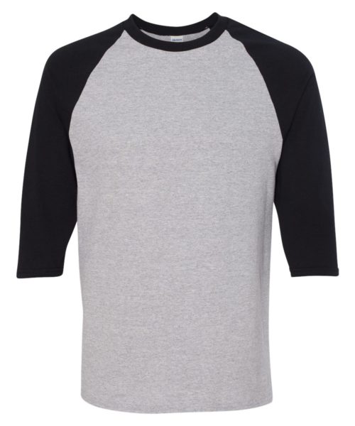 Unisex Heavy Cotton™ Raglan Three-Quarter Sleeve T-Shirt