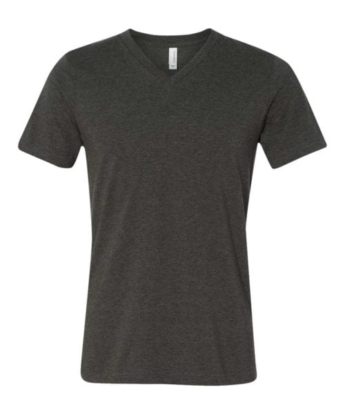 Unisex Heather CVC V-Neck Tee