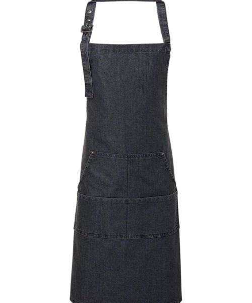 Jeans Stitch Denim Bib Apron