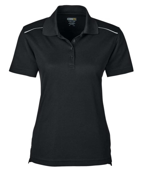 Women's Radiant Performance Piqué Polo with Reflective Piping