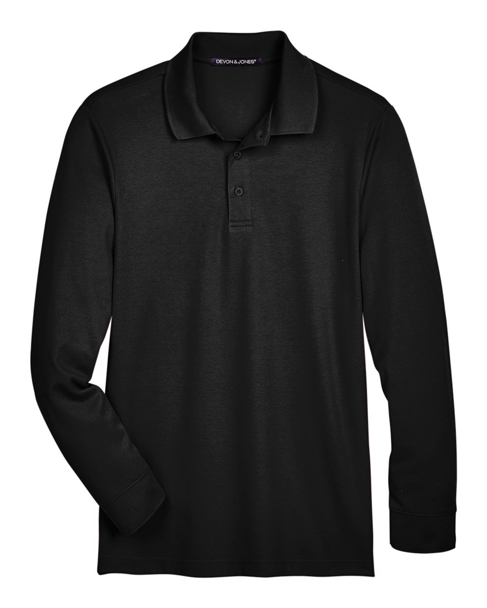 Men’s CrownLux Performance® Plaited Long Sleeve Polo