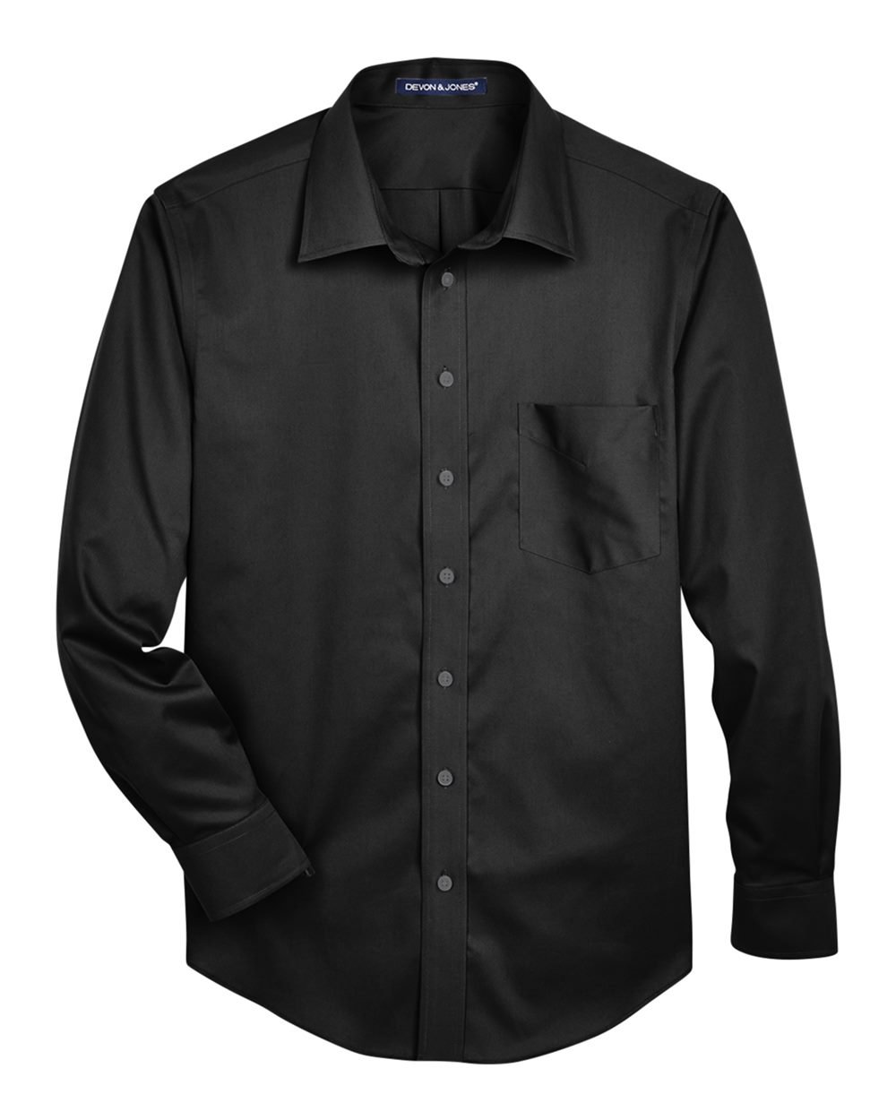 Men’s Tall Crown Collection® Solid Stretch Twill Woven Dress Shirt
