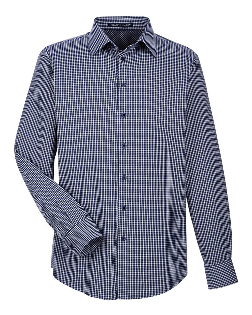 Men’s CrownLux Performance® Tonal Mini Check Woven Dress Shirt