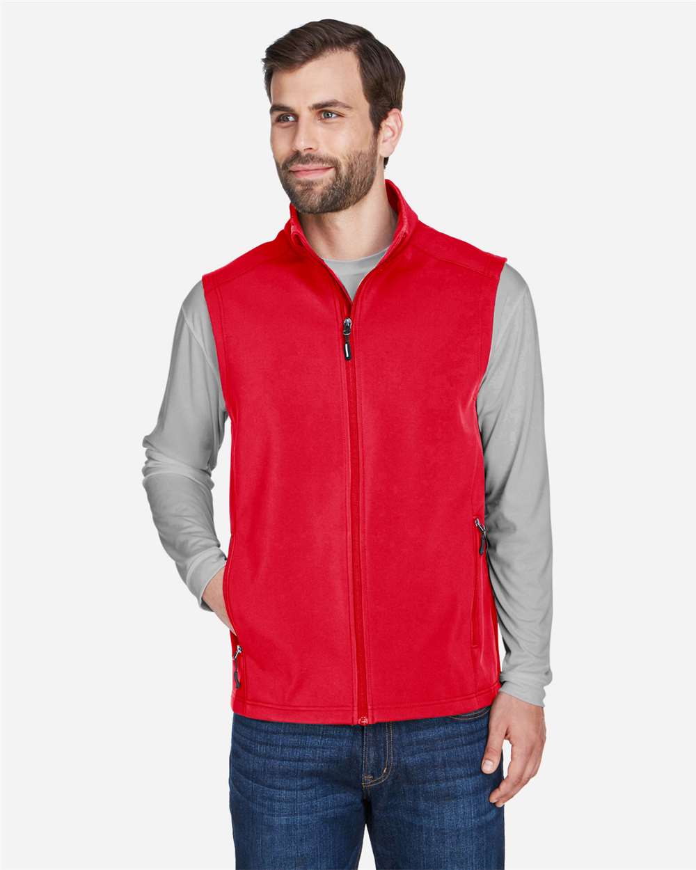 Gilet doux à double couche en polaire pour homme - Image 15