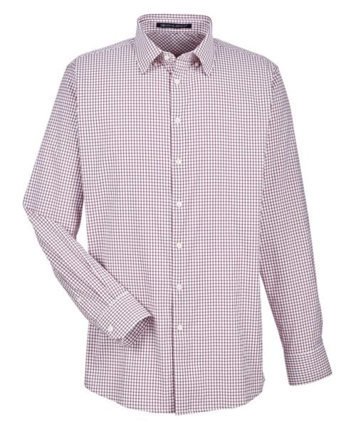Men's CrownLux Performance® Micro Windowpane Woven Dress Shirt