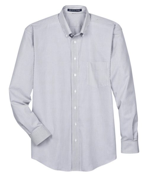 Men's Crown Collection® Banker Stripe Woven Dress Shirt