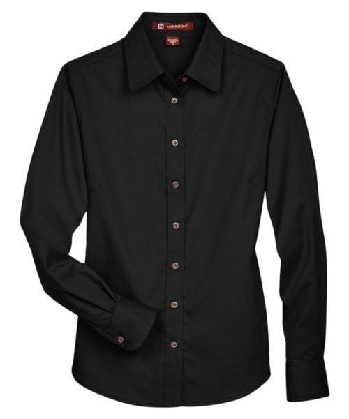 Chemise Robe Twill à Manches Longues Easy Blend™ pour Femme avec Protection Contre les Taches