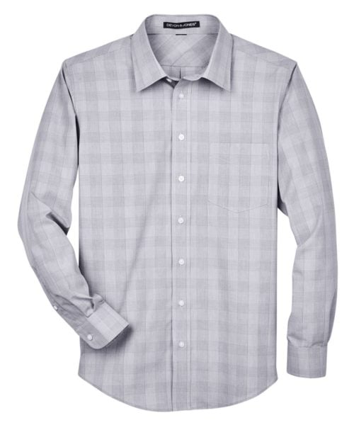 Men's Crown Collection® Glen Plaid Woven Dress Shirt