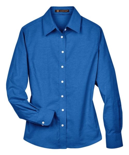 Chemise Oxford à manches longues pour femme