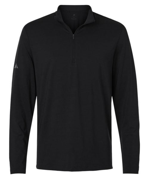 Men's Textured Stripe Quarter-Zip Pullover