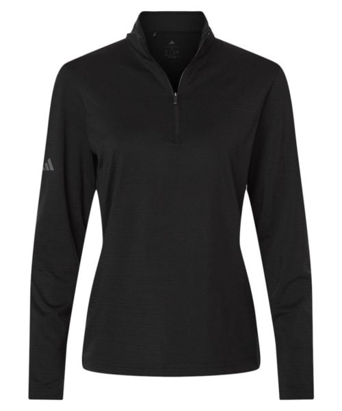 Women's Textured Stripe Quarter-Zip Pullover