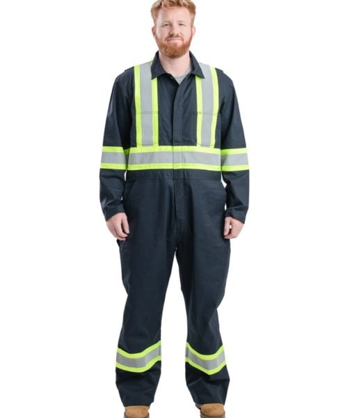 Safety Striped Gasket Unlined Coverall