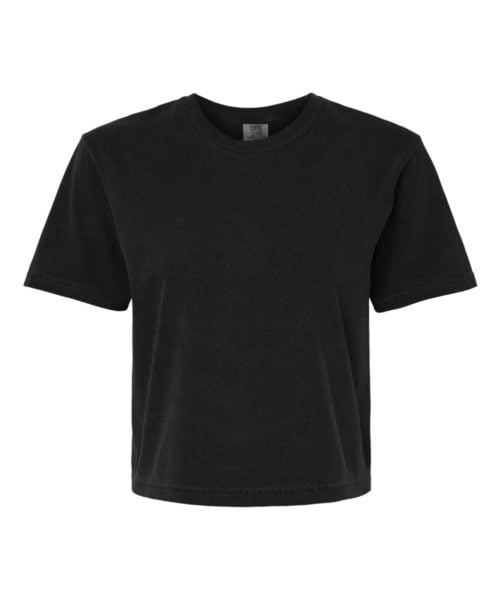 T-shirt boxy lourd teint en pièce pour femmes