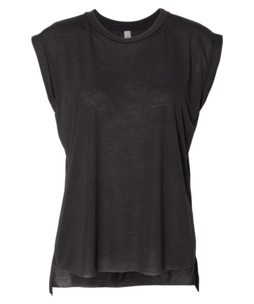 Women’s Flowy Rolled Cuffs Muscle Tee