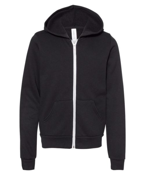 Youth Sponge Fleece Full-Zip Hoodie Sweatshirt