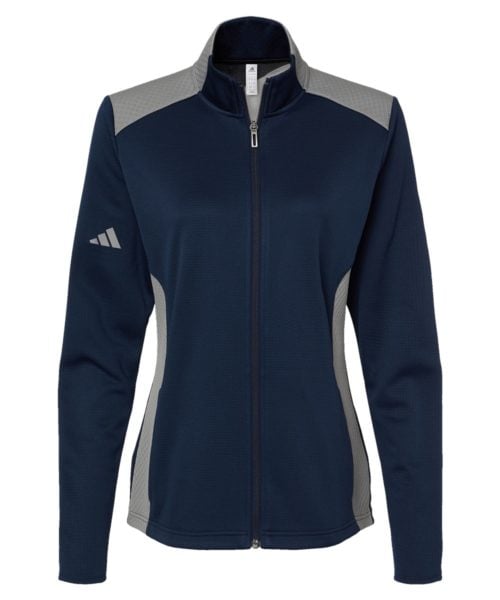 Women's Textured Mixed Media Full-Zip Jacket