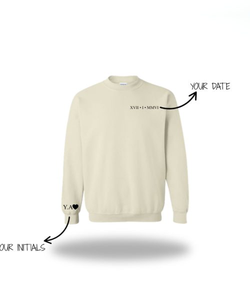 Couples Embroidery Hoodie – Customizable