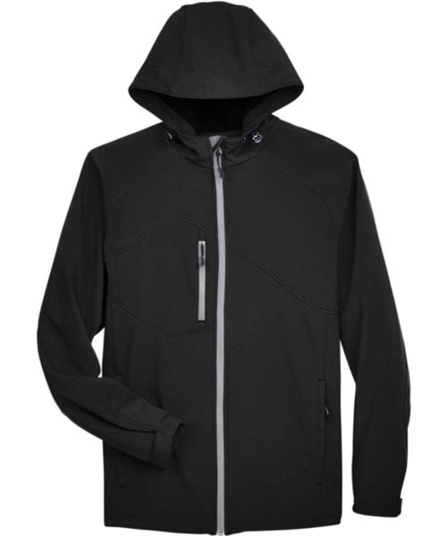 Veste à Capuche en Softshell à Deux Couches avec Doublure en Polaire pour Homme