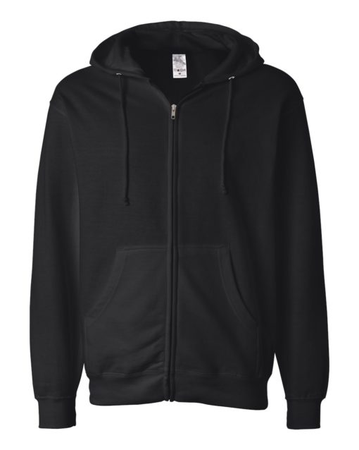 Unisex Midweight Full-Zip Hooded Sweatshirt