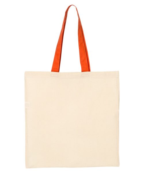 Economical Tote with Contrast-Color Handles