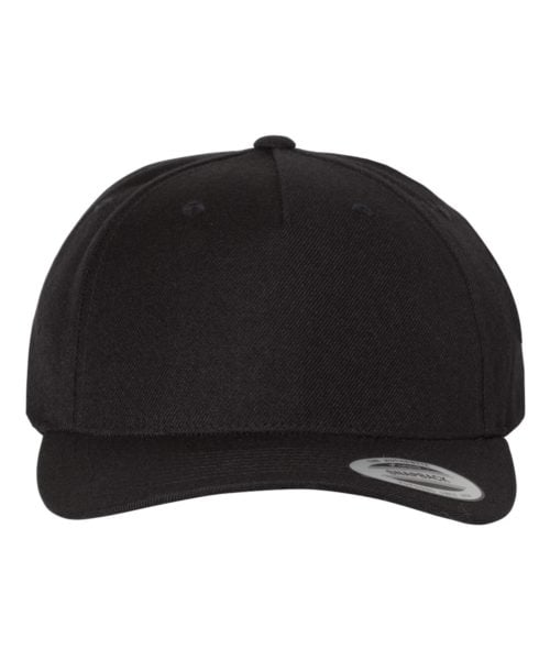 Casquette Snapback à Cinq Panneaux à Visière Courbée Premium