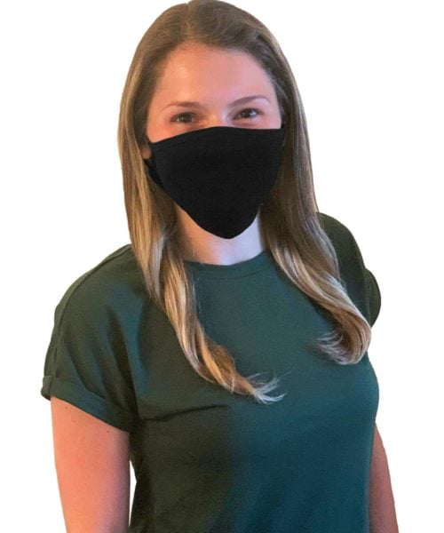 Masque Ajustable Triple Couche Antimicrobien 100% Coton
